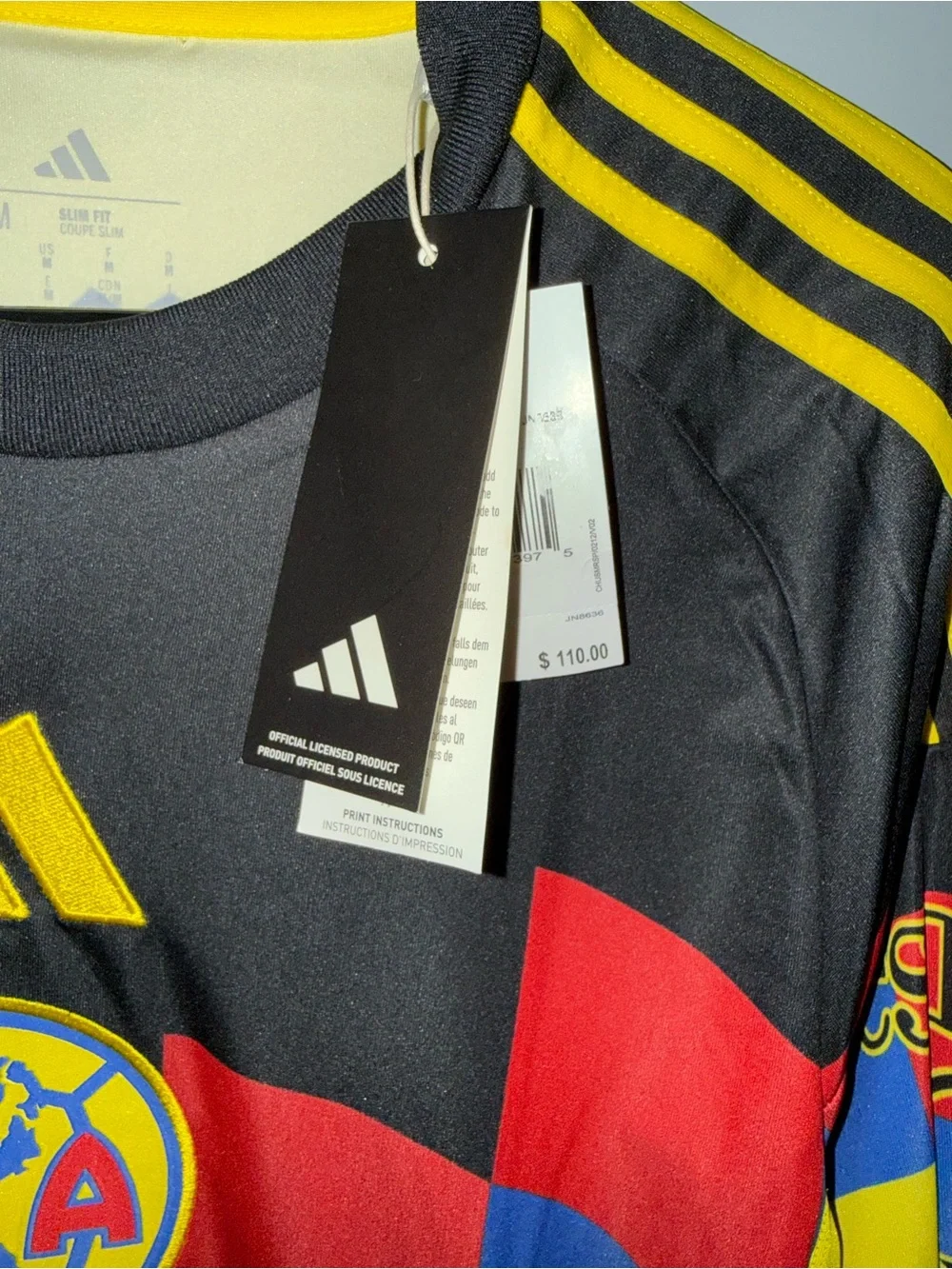 Adidas Club América Long Sleeve Home Jersey 2025/26 Size M